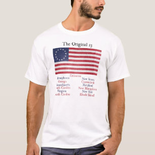 独立記念日のオリジナル13のコロニーのTシャツ Tシャツ