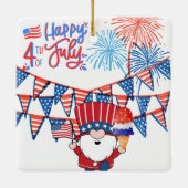 独立記念日のオーナメント セラミックオーナメント (裏面)