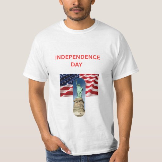 独立記念日のデザインTシャツ Tシャツ (正面)