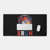 独立記念日のハゲワシ - 4th of July Bruh デスクマット (キーボード&マウス)