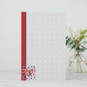 独立記念日のハート 便箋 (スタンド正面)