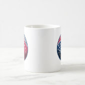 独立記念日のバスケットボール コーヒーマグカップ (中央)