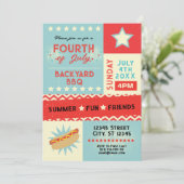 独立記念日のバーベキュー・パーティー 招待状 (スタンド正面)