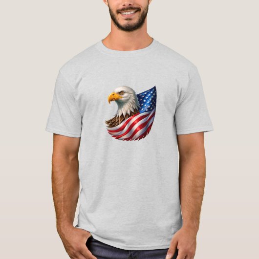 独立記念日のベーシックTシャツ Tシャツ (正面)
