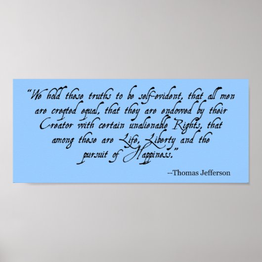 独立記念日のポスター（青） ポスター (正面)