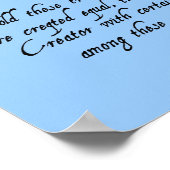 独立記念日のポスター（青） ポスター (角)