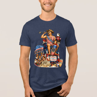 独立記念日のライフガードとしてのセオドア・ルーズベルト トライブレンドTシャツ