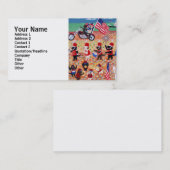 独立記念日のラブラドール 名刺 (正面/裏面)