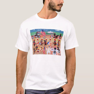 独立記念日のラブラドール!! Tシャツ
