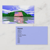 独立記念日の土地 名刺 (正面/裏面)