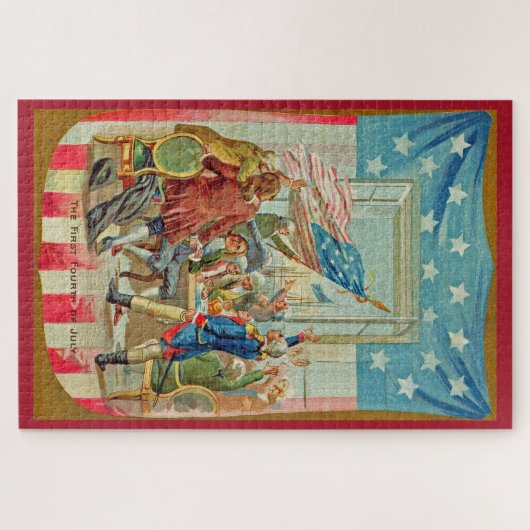 独立記念日の大型パズル ジグソーパズル (横)