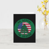 独立記念日の天に訴える旗 松の木旗 カード (黄色い花)