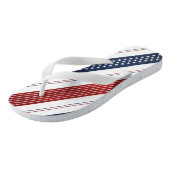 独立記念日の対角の星とストライプ ビーチサンダル (アングル)