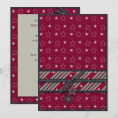 独立記念日の招待状カード 招待状 (正面/裏面)