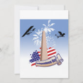 独立記念日の招待状 招待状 (正面)