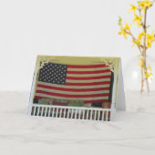 独立記念日の旗 – マーサのブドウ園 カード (黄色い花)