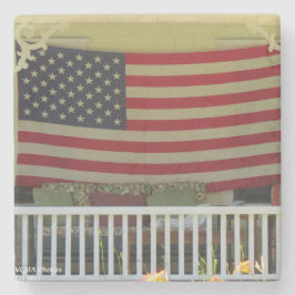 独立記念日の旗 – マーサのブドウ園 ストーンコースター