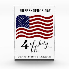 独立記念日の米国国旗の写真ブロック フォトブロック