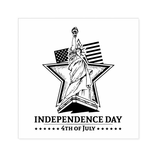 独立記念日の自由 ラバースタンプ (インプリント)