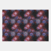 独立記念日の花火大会7月4日 ラッピングペーパーシート (正面)