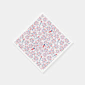 独立記念日の花火模様 スタンダードカクテルナプキン (角)