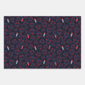 独立記念日の花火模様 ラッピングペーパーシート (正面2)