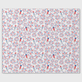 独立記念日の花火模様 ラッピングペーパー (フラット)