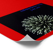 独立記念日の花火 ポスター (角)