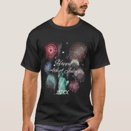 独立記念日の花火 Tシャツ