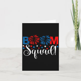 独立記念日の花火Tシャツ Boom Squad カード