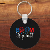 独立記念日の花火Tシャツ Boom Squad キーホルダー (正面)
