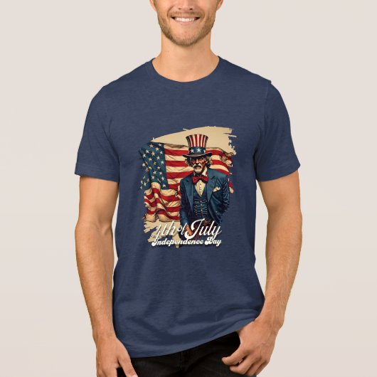 独立記念日の誇り高き魂 トライブレンドＴシャツ (正面)