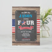 独立記念日の4歳の少年が4人目の子になる 招待状 (スタンド正面)