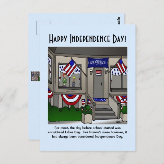 独立記念日はがき ポストカード (正面/裏面)