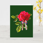 独立記念日は上がりました カード (黄色い花)