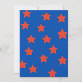 独立記念日へのご招待 招待状 (裏面)