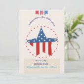 独立記念日へのご招待 招待状 (スタンド正面)