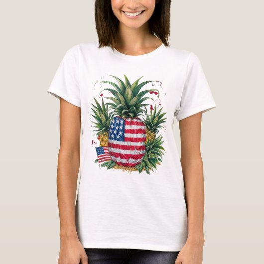 独立記念日を楽しんで Tシャツ (正面)
