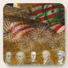 独立記念日を祝って下さい コースター