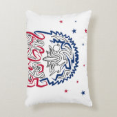 独立記念日アメリカンイーグルスター アクセントクッション (正面(垂直))