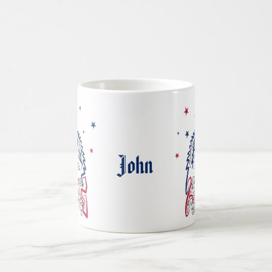 独立記念日アメリカンイーグルスター コーヒーマグカップ (中央)