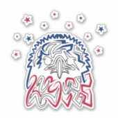 独立記念日アメリカンイーグルスター シール (正面)