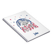 独立記念日アメリカンイーグルスター ノートブック (右側)