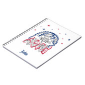 独立記念日アメリカンイーグルスター ノートブック (左側)