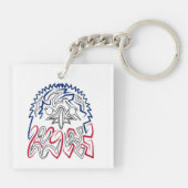 独立記念日アメリカンイーグル キーホルダー (裏面)