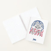 独立記念日アメリカンイーグル ノートブック (内部)