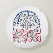 独立記念日アメリカンイーグル ラウンドクッション (裏面)