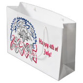 独立記念日アメリカンイーグル ラージペーパーバッグ (裏面アングル)