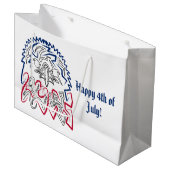 独立記念日アメリカンイーグル ラージペーパーバッグ (正面アングル)