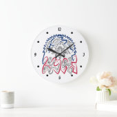 独立記念日アメリカンイーグル ラージ壁時計 (ホーム)